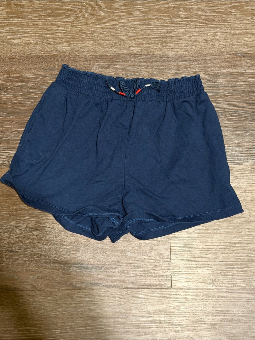 Patriotic Navy Lounge Shorts XL (14-16) | Y2K Comfy Summer Drawstring